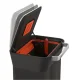 Joseph Joseph Titan 30L Waste Compactor Trash Can, Black