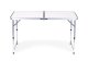 MultiGarden Folding Camping Table and 4 Stools Set for Picnic, white