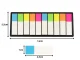 Sticky Index Tabs and Page Markers for Books, 5 Colors