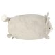 Kids 2-in-1 Travel Neck Pillow and Convertible Cat Stuffed Animal, Grey