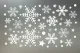 Christmas Snowflake Window Clings 48pcs Holiday Decorations