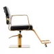 Gabbiano Porto Hairdressing Chair Black with Gold Base