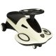 Wiggle Car Ride-On Toy with Light-Up LED Wheels and Music, 74 cm, Beige and Black