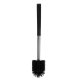 Ruhhy 25725 Hygienic Silicone Toilet Brush with Holder, Black