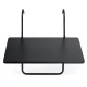 Durable Folding Balcony Table 60x43cm Sofotel SO-982 Black