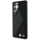 BMW Leather Oversized Stripes MagSafe Case for Samsung Galaxy S25 Ultra - Black