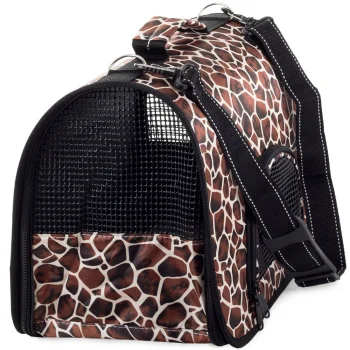 Large Pet Carrier Bag for Small Dogs and Cats, Brown