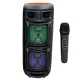 Wireless Bluetooth Speaker ABS-8208 with Microphone & LED, 40W, Black