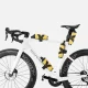 Rockbros AS-161 Waterproof Down Tube Bike Bag 1L - Yellow