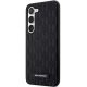Чехол Karl Lagerfeld Saffiano Mono Metal Logo для Samsung Galaxy S23, черный
