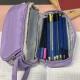Maaleo 24518 Four-compartment Extendable Pencil Case, Purple