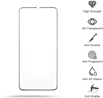 5D Samsung Galaxy S20 (SM-G980F/DS) Tempered Glass Screen Protector [Full Glue] - Black