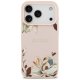 Guess Grained Flowers Classic Logo MagSafe vāciņš iPhone 17 Pro Max — rozā | Phone Case Cover