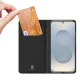Dux Ducis Skin Pro Phone Case Cover Samsung Galaxy S25 Edge with Flip and Card Slot - Black