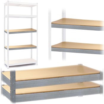 Additional Shelves for Humberg Shelving Units 90 x 40 cm, Set of 2