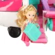 Foldable Doll Airplane 2in1 with Accessories, Pink