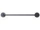 Wall-Mounted Hanger for Slippers and Towels, Matte Black