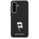 Karl Lagerfeld Fixed Glitter Ikonik Logo Case for Samsung Galaxy A37 5G, Black