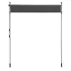 Clamp-On Retractable Balcony Awning MultiGarden, Anthracite