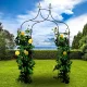 Garden Arch Pergola, Metal, 262 x 150 cm