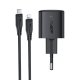 Acefast A118 C-L 30W GaN USB-C Charger with Lightning Cable, Black