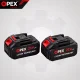 Cordless Hedge Trimmer OPEX Tools OPX28028 21V 150W 53 cm with 2x 3.0Ah Batteries