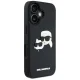 Karl Lagerfeld 3D Rubber Double Heads Case for Apple iPhone 16, Black