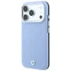 BMW Sign Deboss Quilted Metal Logo MagSafe Case for iPhone 17 Pro / 18 Pro - Blue