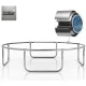 Neo-Sport upper frame for 374 cm (12 ft) trampoline
