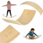Wooden Balance Board Exercises Fitness, up to 200 kg