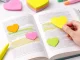 Heart-Shaped Sticky Notes Memo Pad 100 Pcs, mixed colors