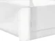 Drawer Organizer for Underwear and Socks, 2 Compartments, White, 20x34x10 cm