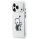 Karl Lagerfeld Karl & Choupette Back MagSafe Case for iPhone 17 Pro, Clear