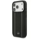 Mercedes Leather Star Pattern Stripes MagSafe Case for iPhone 17 Pro, Black