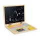 ECOTOYS Wooden Educational Laptop Magnetic Chalkboard with Letters & Numbers