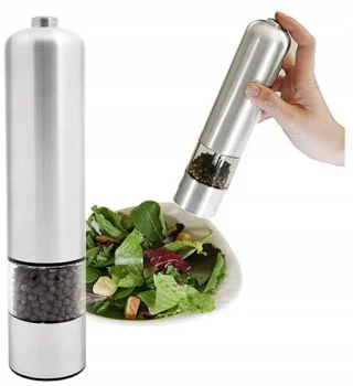 Electric Pepper and Salt Grinder INOX, 22 cm