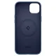 Spigen Silicone Fit Mag Case with MagSafe for iPhone 14 Plus, Blue