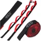 4Fizjo 1710 Stretching and Yoga Strap, Red/Black