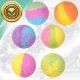 Rainbow Fizzing Bath Bombs for Kids and Adults, 6 Pcs
