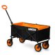 Humberg Folding Transport Cart with Net, 100L