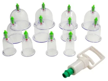 Vacuum Suction Body Anti Cellulite Massage Cups, 12 pcs