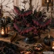 Halloween Bat Decoration, Set of 4, Brown-Black