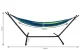 Gardlov 2-Person Garden Hammock with Metal Stand, 200x150 cm