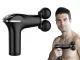 Massage Gun for Body, Back and Legs, 25W, 4 Attachments, Black