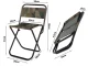 Folding Tourist and Fishing Chair, Camouflage