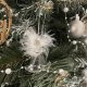 Glass New Year Christmas Tree Decorations Angels, 6 pcs.