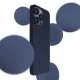 3Mk Protection Silicone Case for iPhone 16 Pro, Navy Blue