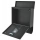 Galvanized Steel Letter Box with Newspaper Holder ModernHome, Anthracite