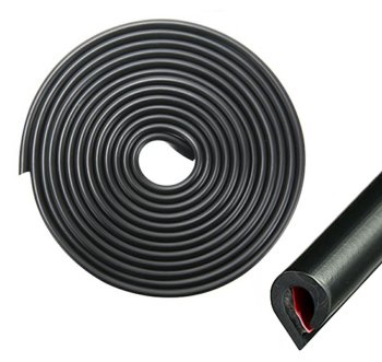Door protection strip 5m black
