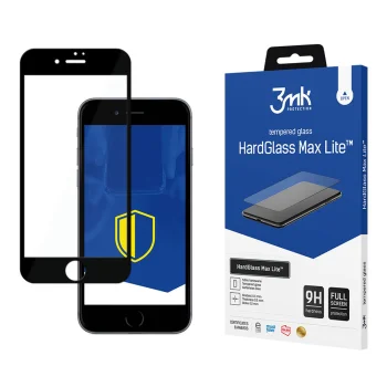3mk HardGlass Max Lite™ Tempered Glass for iPhone 7 / 8 - Black Frame